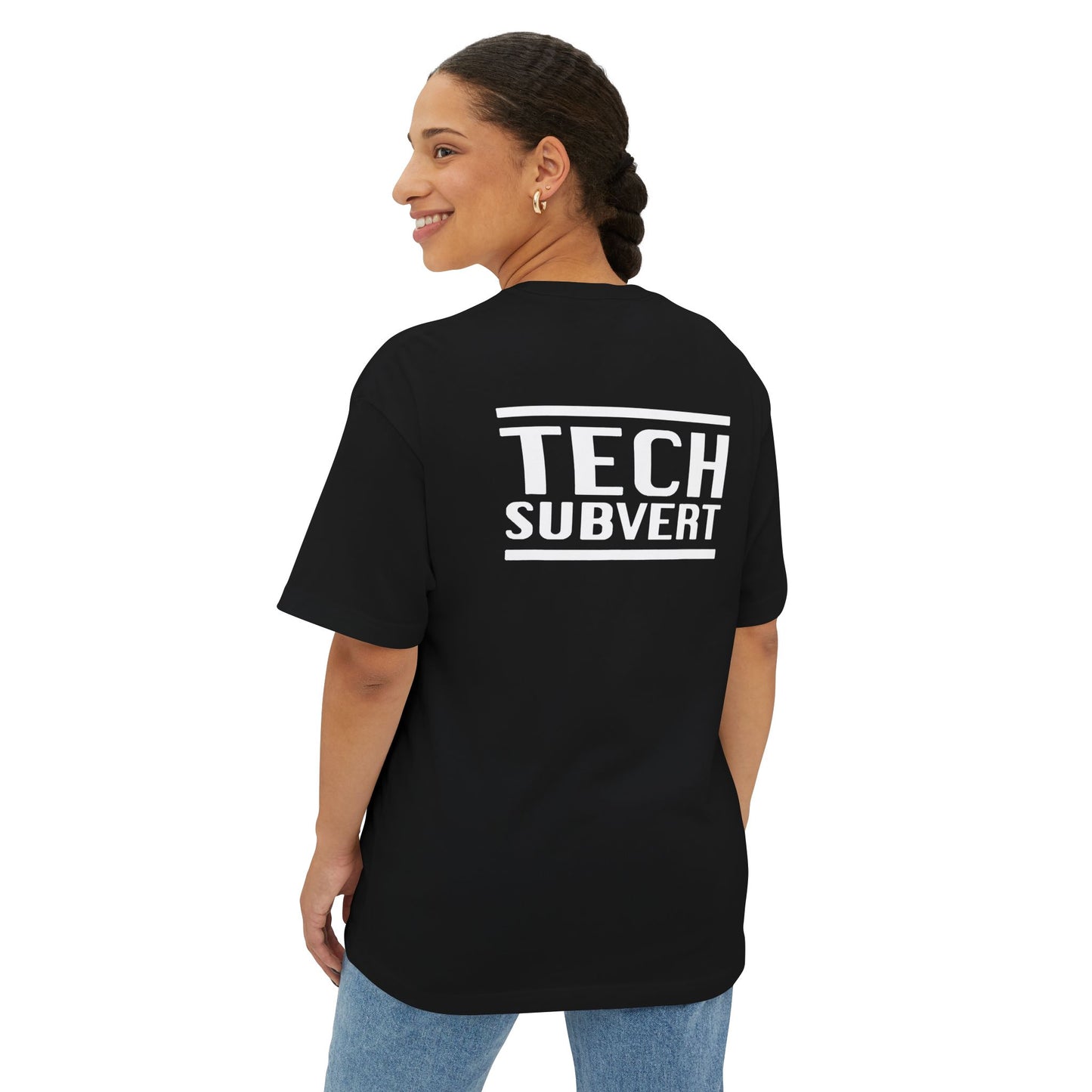 TECH SUBVERT - Tech Support Parody - Oversized Boxy Tee