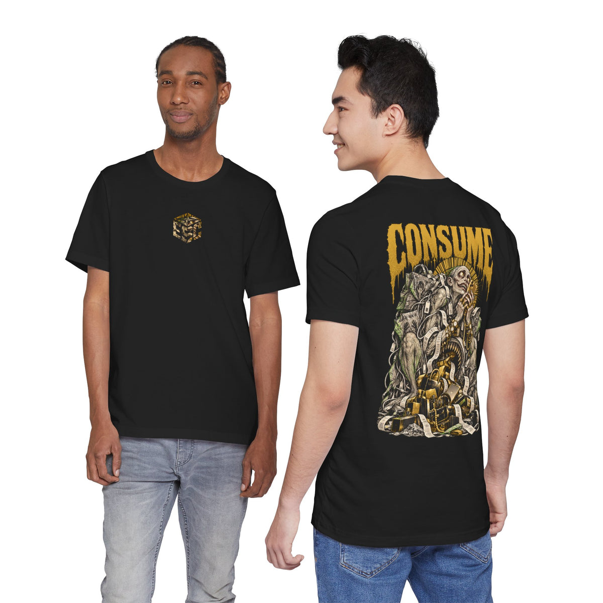 Consume Dark Surrealist Graphic T-Shirt