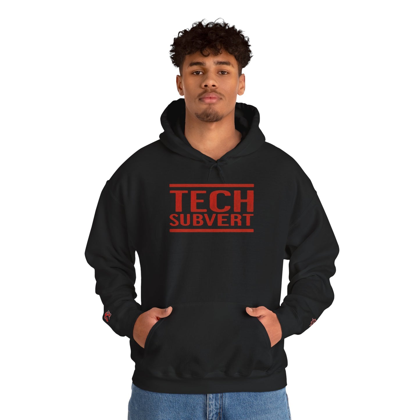 TECH SUBVERT - Front Design - Unisex Heavy Blend™ Graphic Hooded Sweatshirt