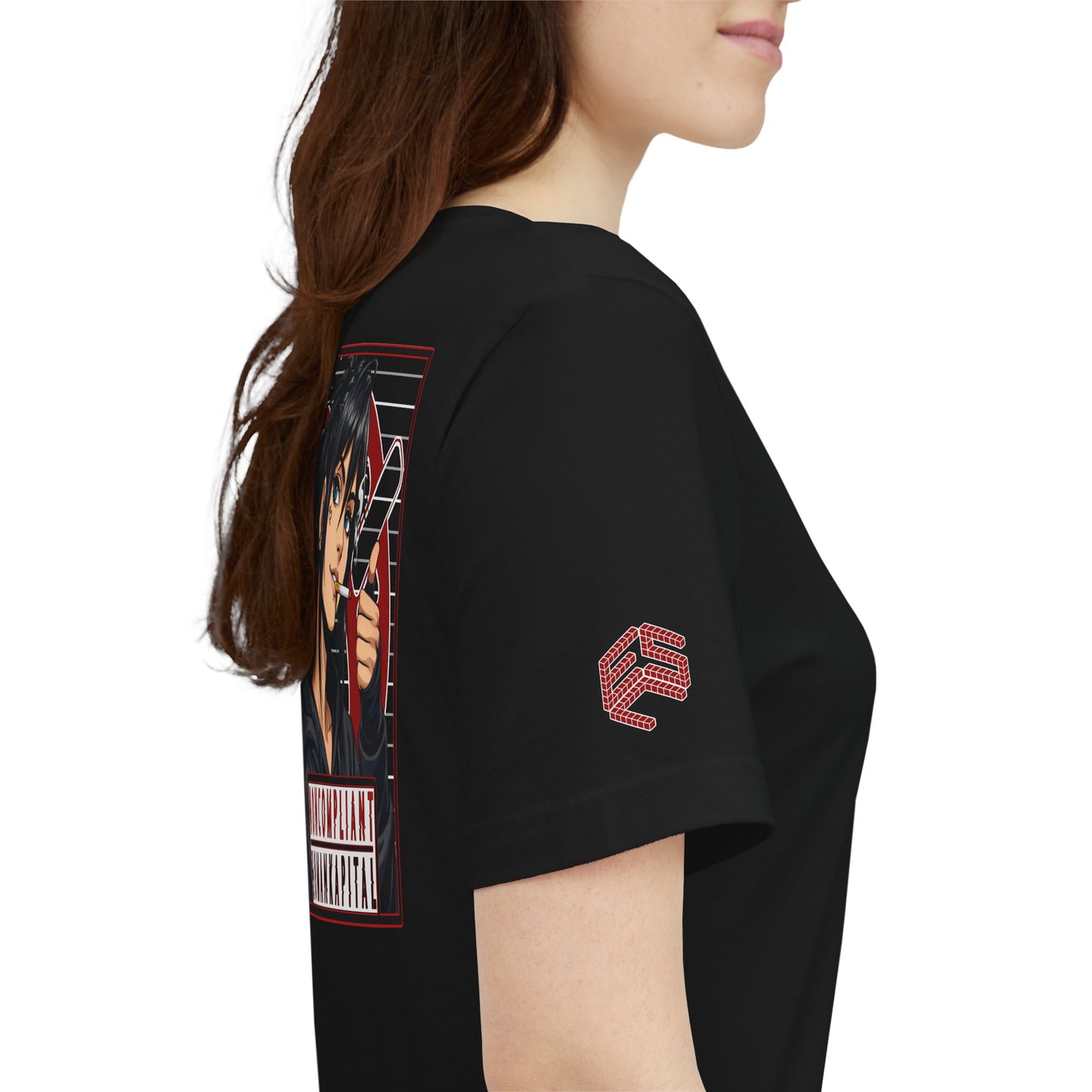 NONCOMPLIANT HUMANKAPITAL - NE'ER-DO-WELL - 42 RED - Anime Cyberpunk - Unisex Jersey Short Sleeve Graphic T-shirt