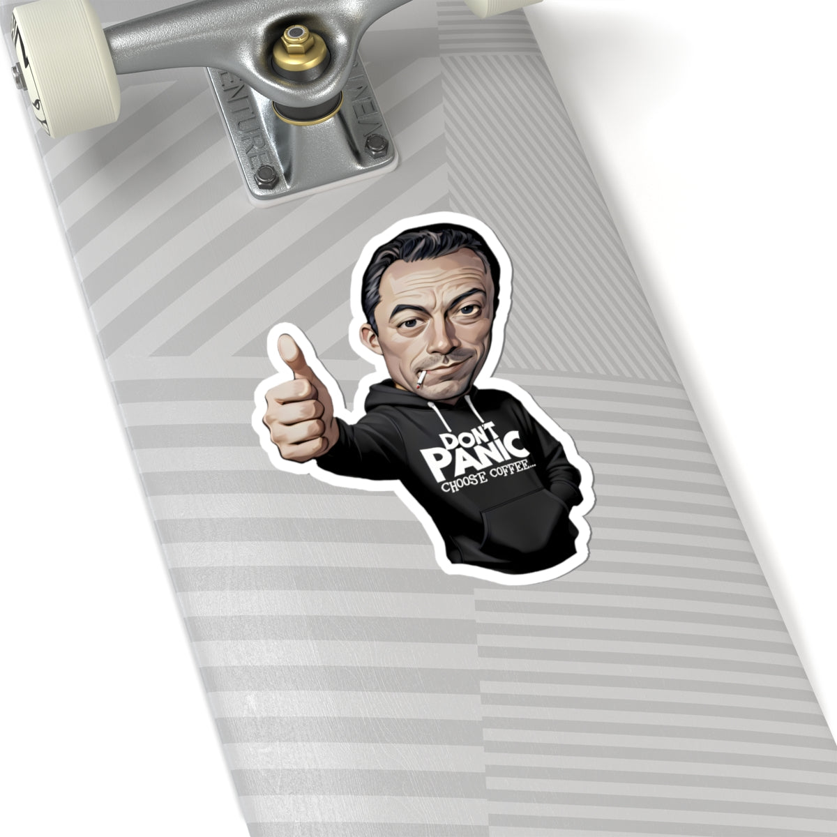 DON'T PANIC - Choose Coffee - Thumbs-Up Sticker