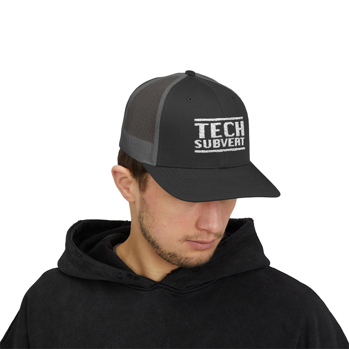 TECH SUBVERT - Tech Support Parody - Embroidered Snapback Trucker Cap