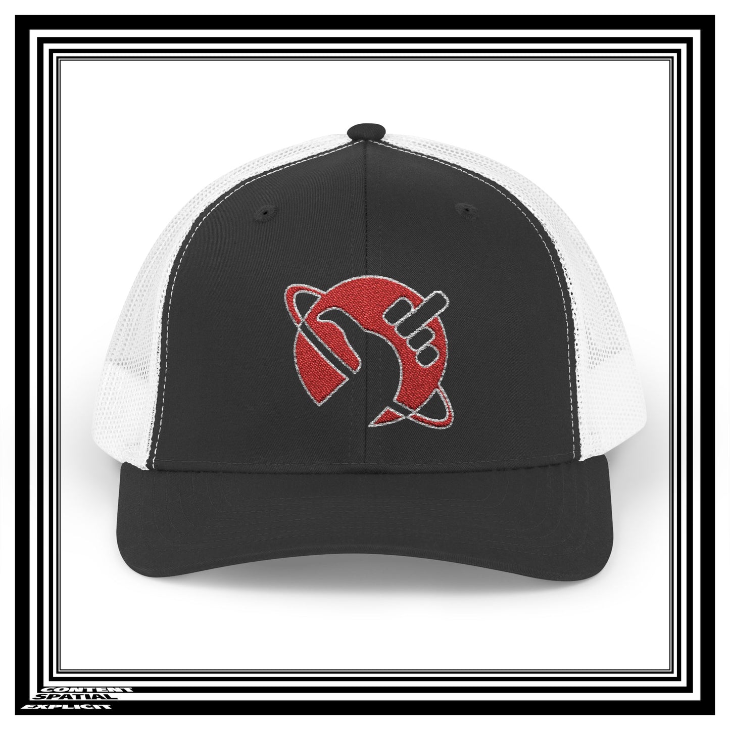Hitchhiker's Bird Red Cosmic Salute - Snapback Trucker Cap