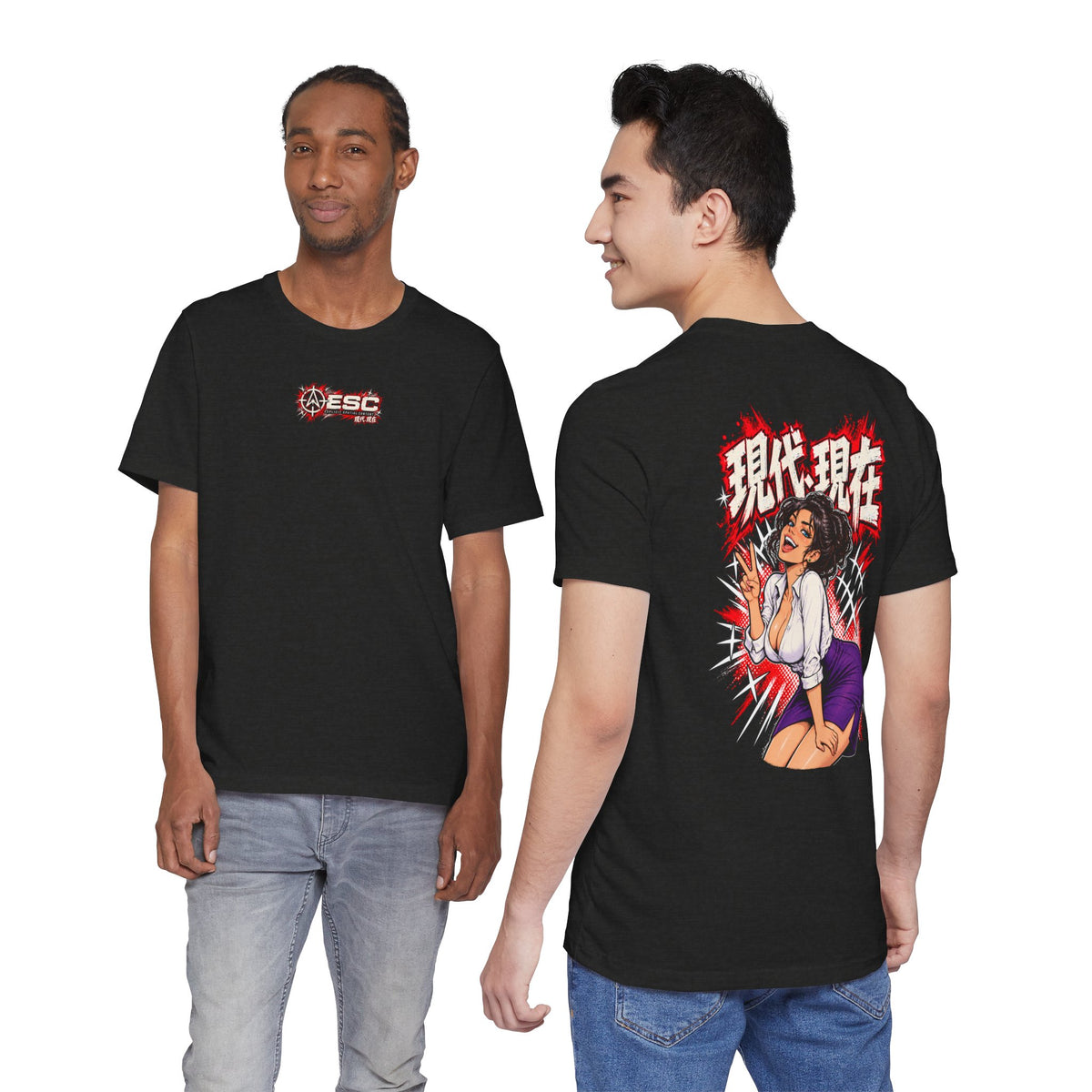 Present Day : Present Time - Japanese Pin-Up Graphic T-Shirt