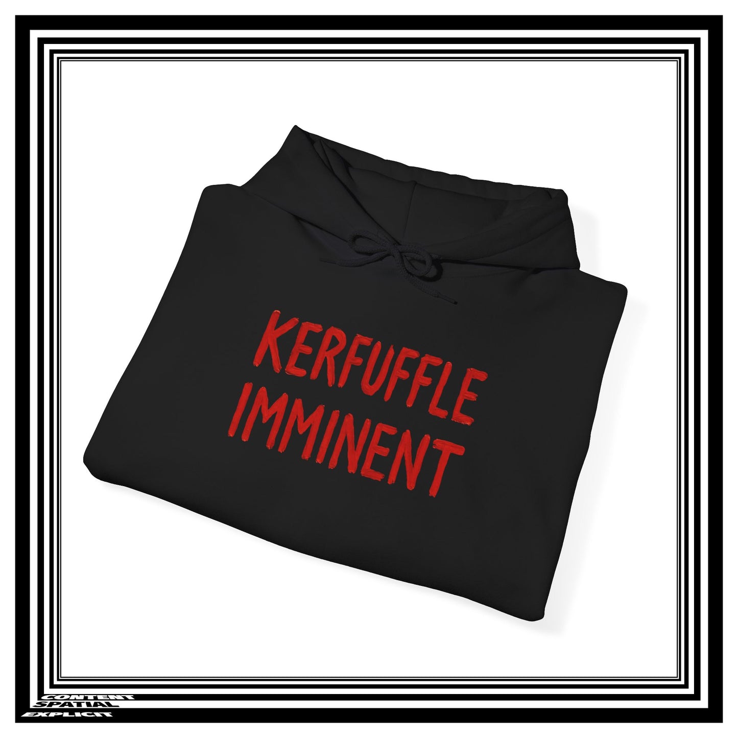 KERFUFFLE IMMINENT - Front Design - Unisex Heavy Blend™ Graphic Hooded Sweatshirt