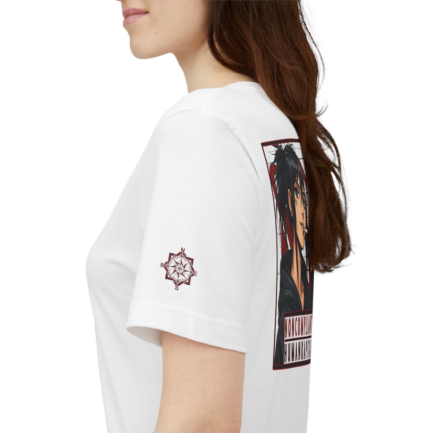 NONCOMPLIANT HUMANKAPITAL - NE'ER-DO-WELL - 42 RED - Anime Cyberpunk - Unisex Jersey Short Sleeve Graphic T-shirt