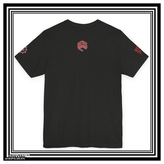 NONCOMPLIANT HUMANKAPITAL - Front Design - 42 RED - Anime Cyberpunk - Unisex Jersey Short Sleeve Graphic T-shirt