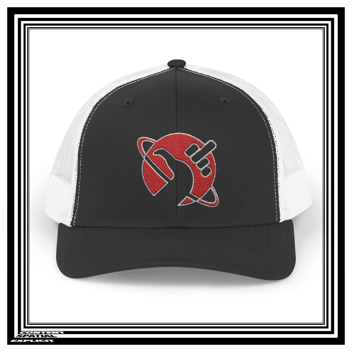 Hitchhiker's Bird Red Cosmic Salute - Snapback Trucker Cap