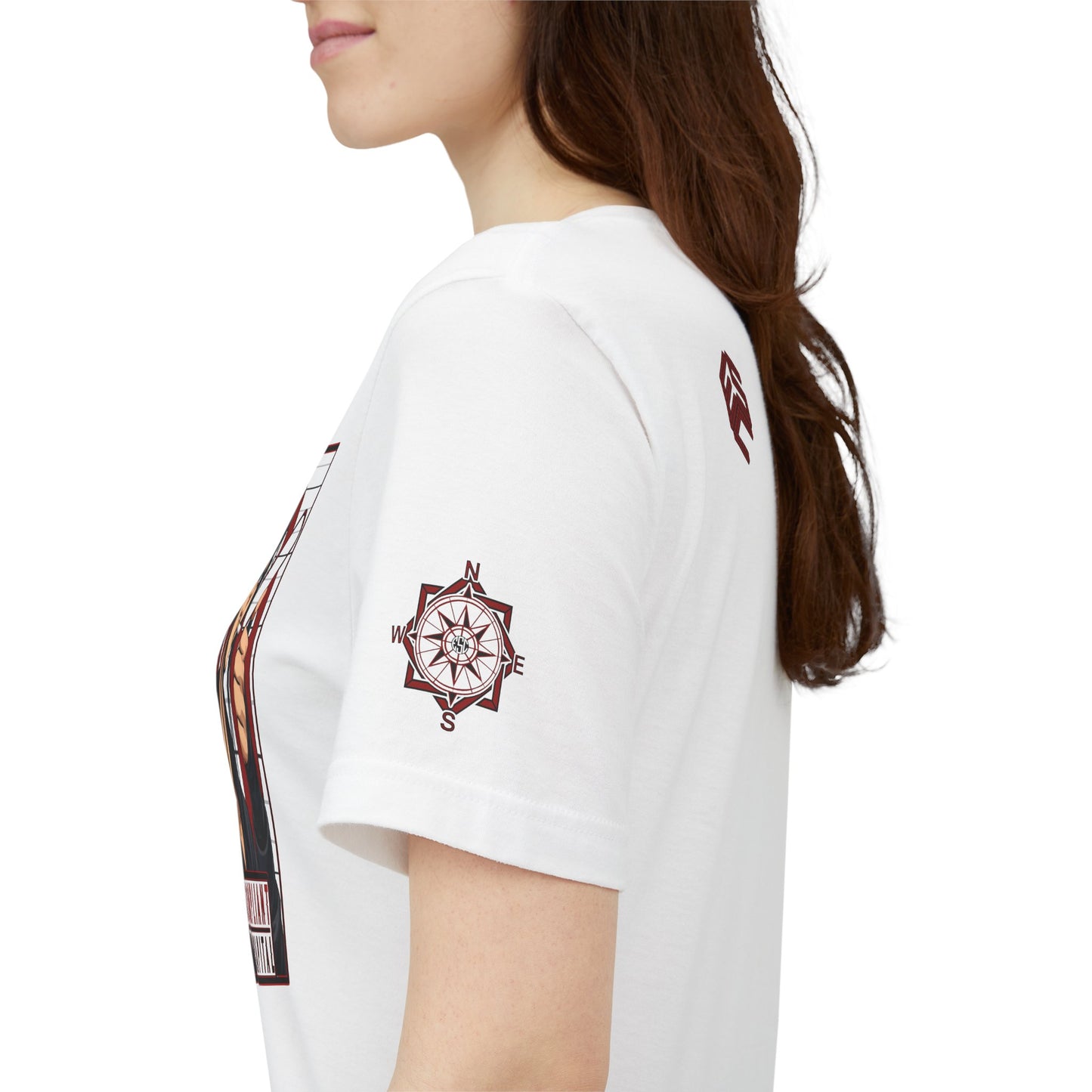 NONCOMPLIANT HUMANKAPITAL - Front Design - 42 RED - Anime Cyberpunk - Unisex Jersey Short Sleeve Graphic T-shirt