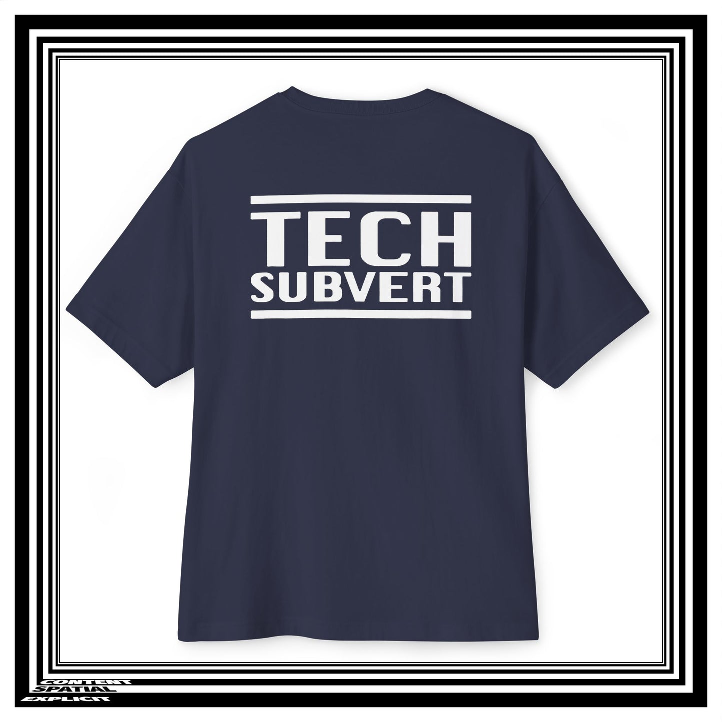TECH SUBVERT - Nametag: Ne'er-do-well - Tech Support Parody - Oversized Boxy Tee