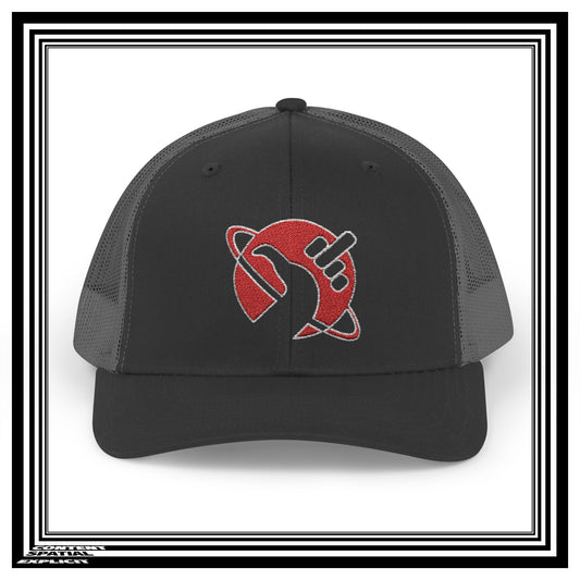 Hitchhiker's Bird Red Cosmic Salute - Snapback Trucker Cap