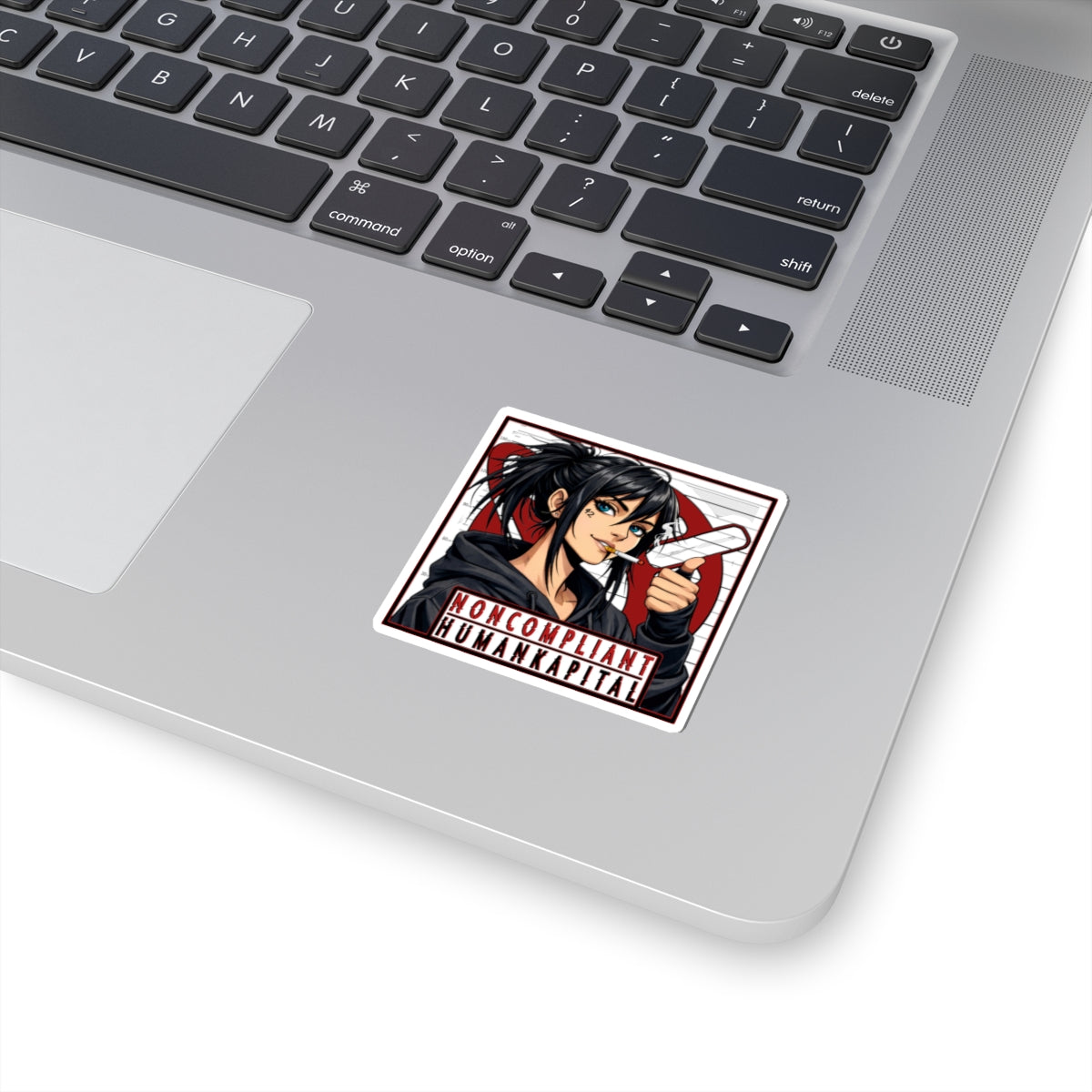 NONCOMPLIANT HUMANKAPITAL - RED- Anime Rebel  - Kiss-Cut Decal
