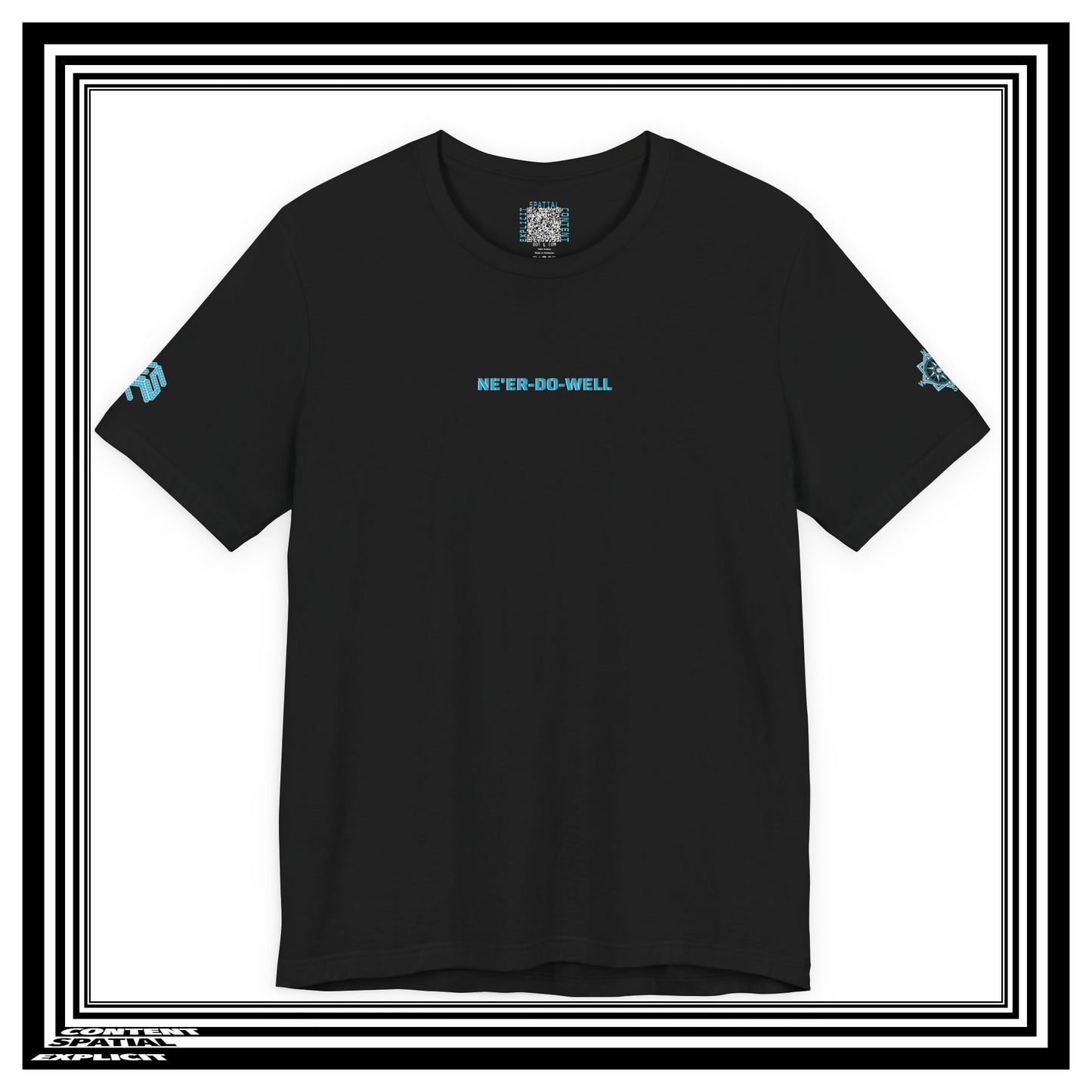 NONCOMPLIANT HUMANKAPITAL - NE'ER-DO-WELL - 42 BLUE - Anime Cyberpunk - Unisex Jersey Short Sleeve Graphic T‑Shirt