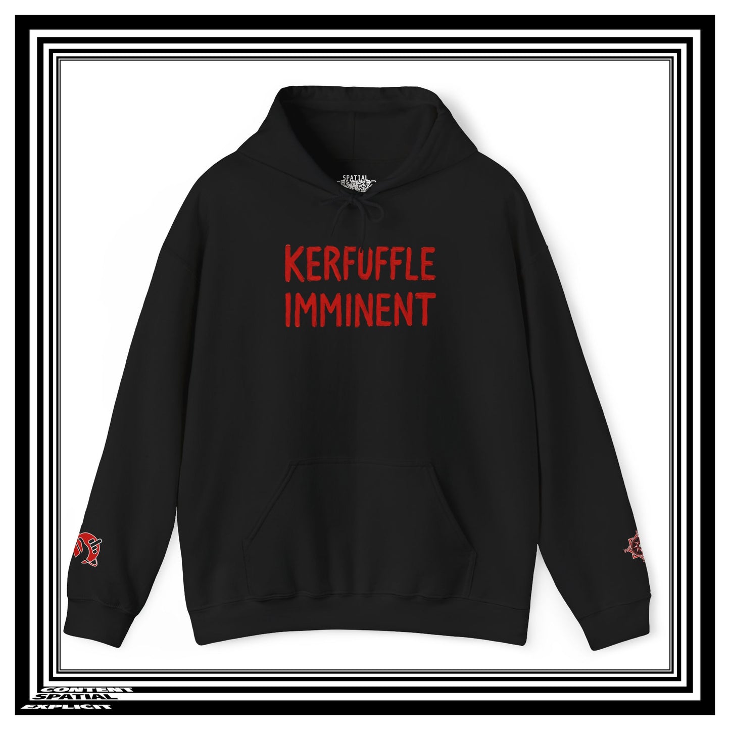 KERFUFFLE IMMINENT - Front Design - Unisex Heavy Blend™ Graphic Hooded Sweatshirt