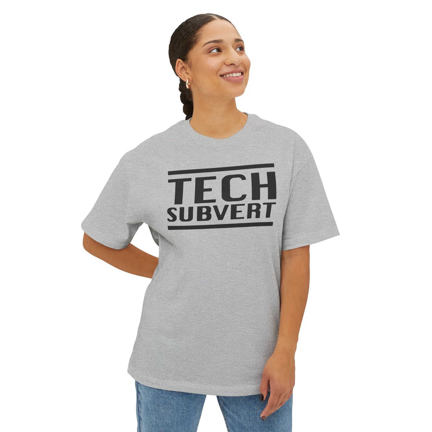 TECH SUBVERT - Tech Support Parody - Oversized Boxy Tee