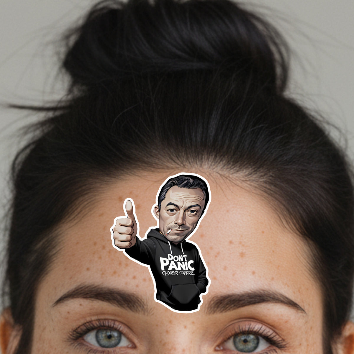 Don't Panic Choose Coffee Sticker