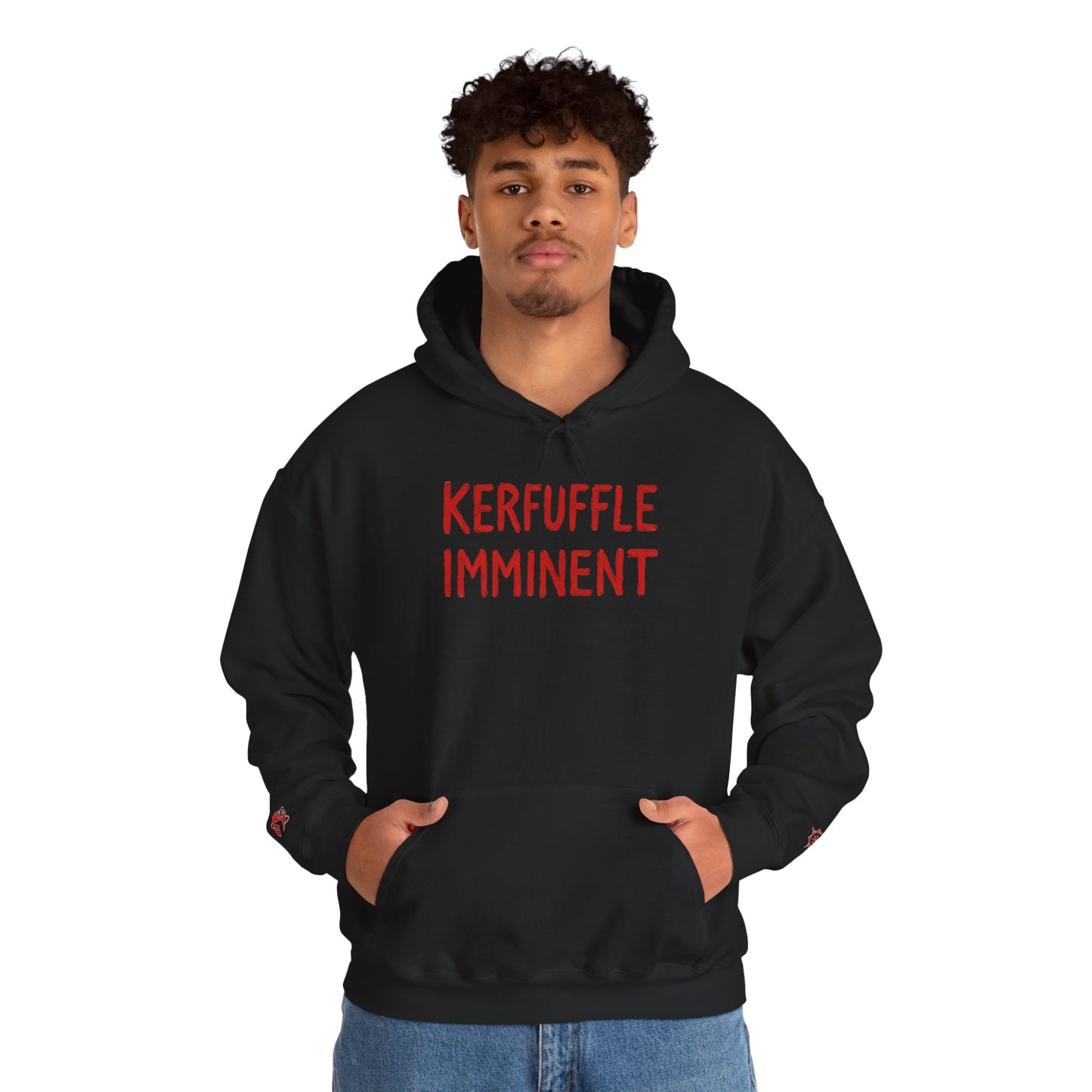 KERFUFFLE IMMINENT - Front Design - Unisex Heavy Blend™ Graphic Hooded Sweatshirt