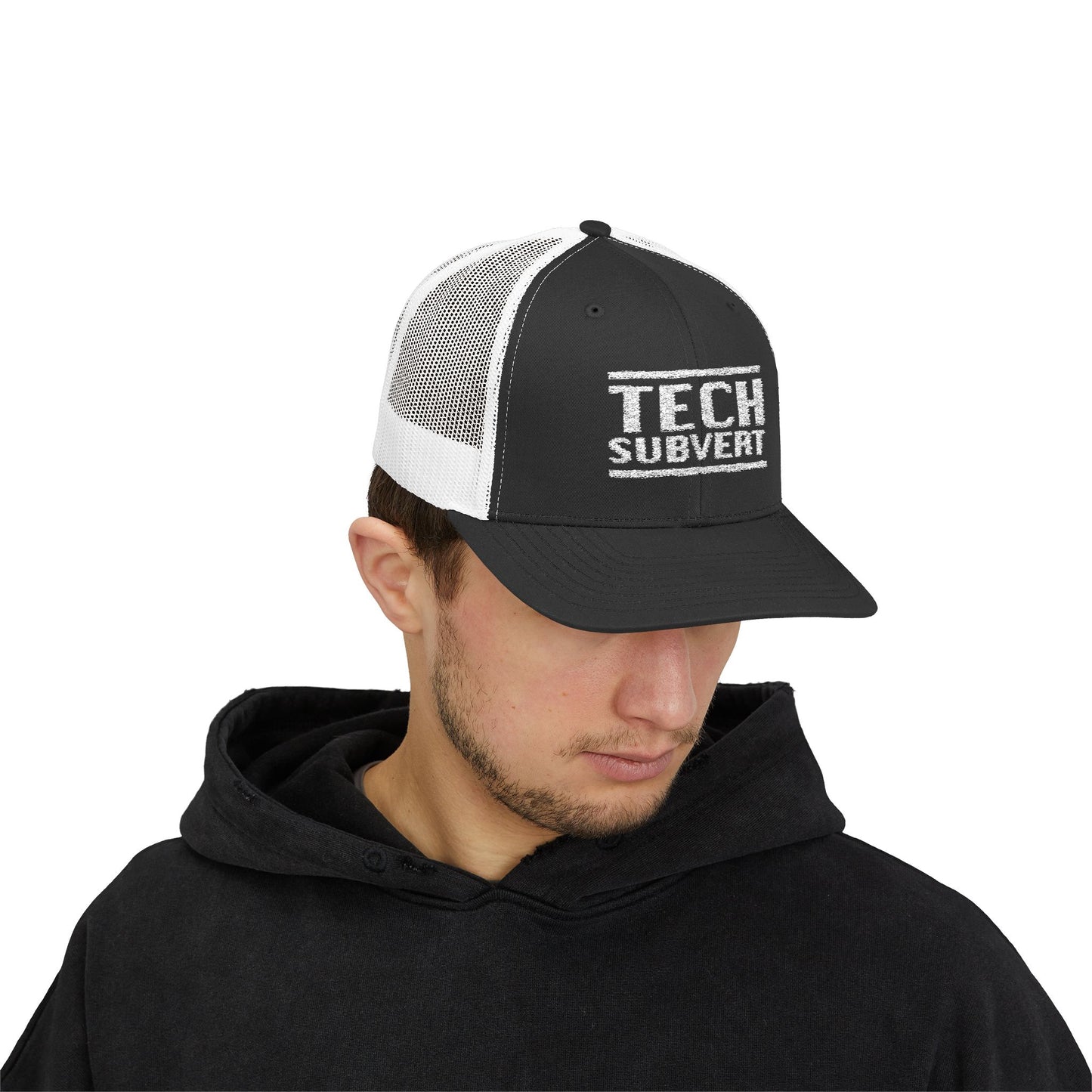 TECH SUBVERT - Tech Support Parody - Embroidered Snapback Trucker Cap