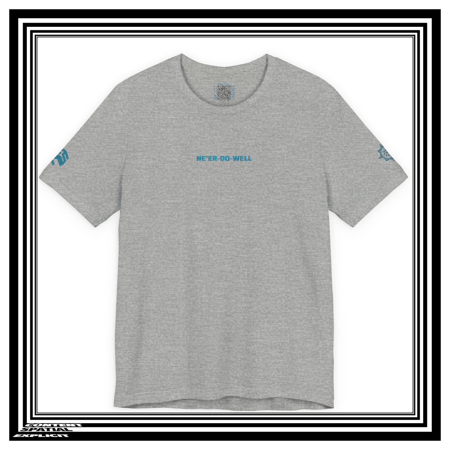 NONCOMPLIANT HUMANKAPITAL - NE'ER-DO-WELL - 42 BLUE - Anime Cyberpunk - Unisex Jersey Short Sleeve Graphic T‑Shirt