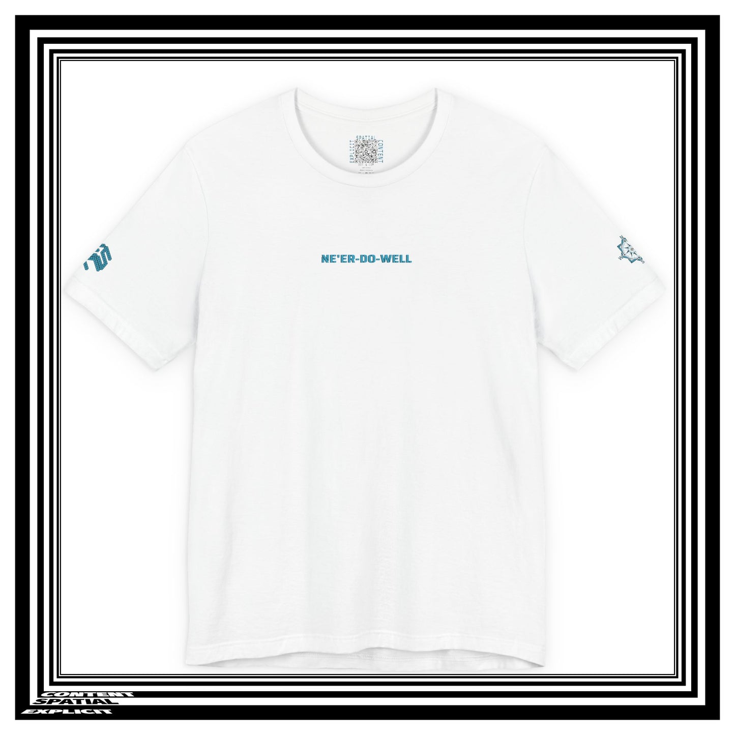 NONCOMPLIANT HUMANKAPITAL - NE'ER-DO-WELL - 42 BLUE - Anime Cyberpunk - Unisex Jersey Short Sleeve Graphic T‑Shirt