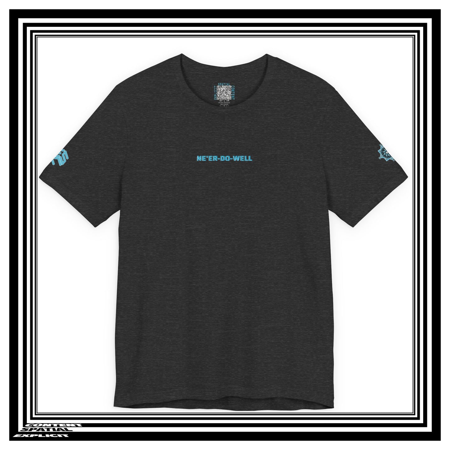 NONCOMPLIANT HUMANKAPITAL - NE'ER-DO-WELL - 42 BLUE - Anime Cyberpunk - Unisex Jersey Short Sleeve Graphic T‑Shirt