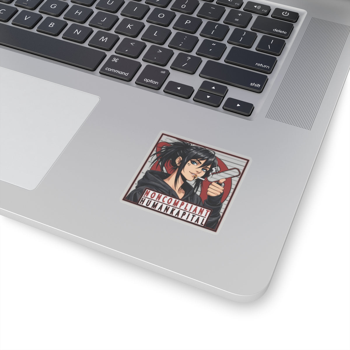 NONCOMPLIANT HUMANKAPITAL - RED- Anime Rebel  - Kiss-Cut Decal