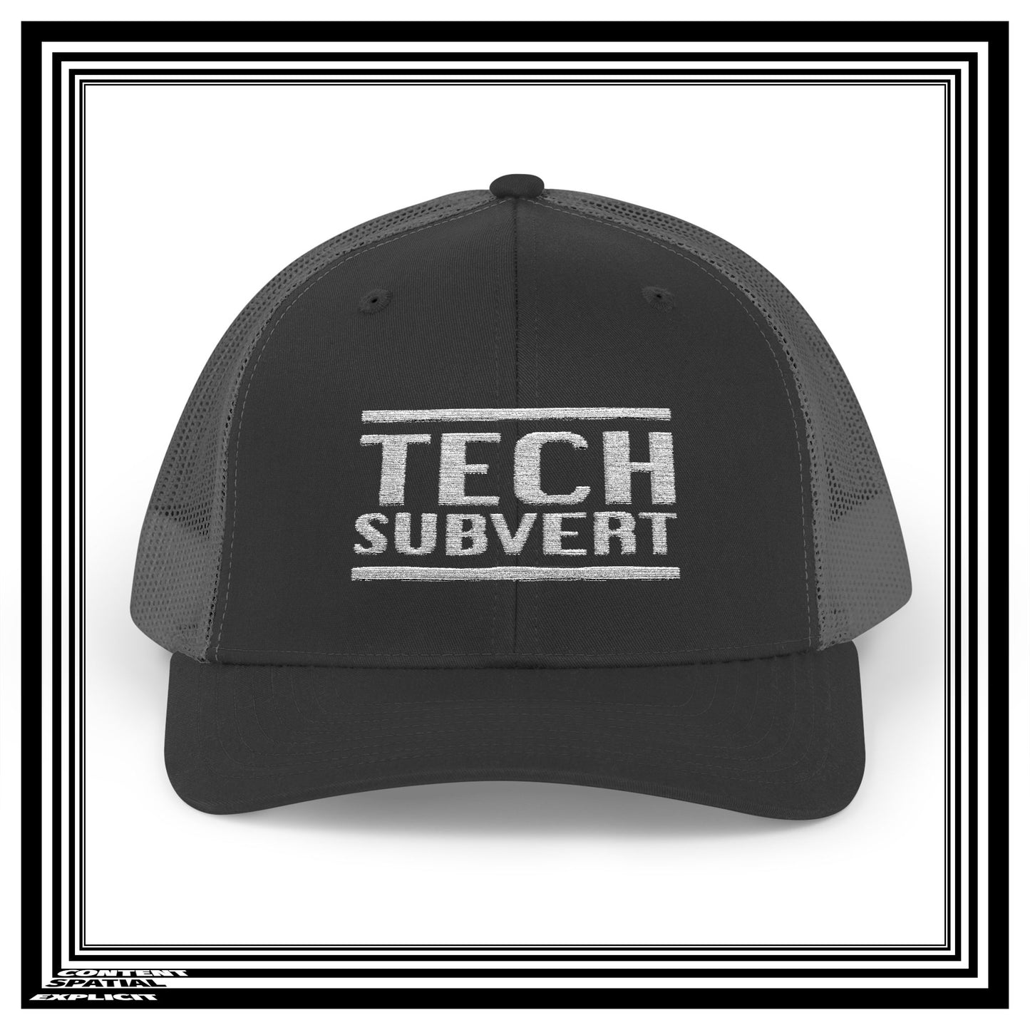 TECH SUBVERT - Tech Support Parody - Embroidered Snapback Trucker Cap