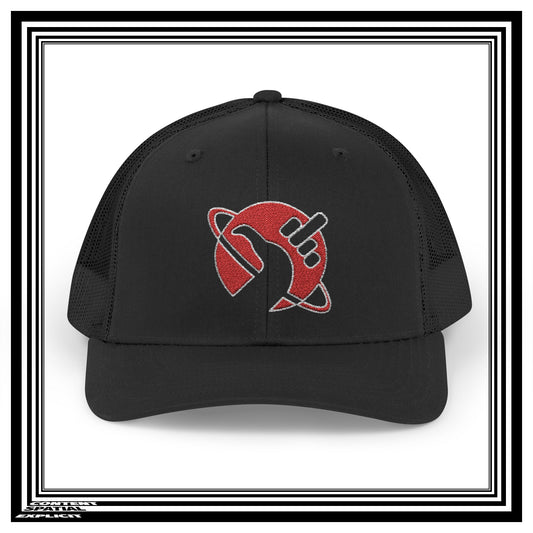 Hitchhiker's Bird Red Cosmic Salute - Snapback Trucker Cap