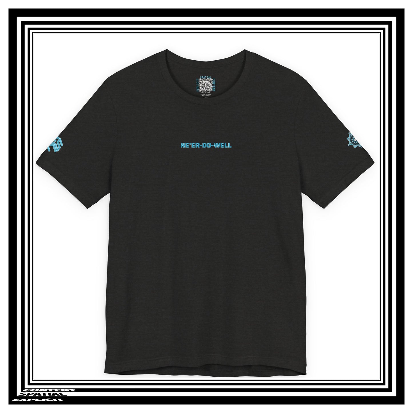 NONCOMPLIANT HUMANKAPITAL - NE'ER-DO-WELL - 42 BLUE - Anime Cyberpunk - Unisex Jersey Short Sleeve Graphic T‑Shirt