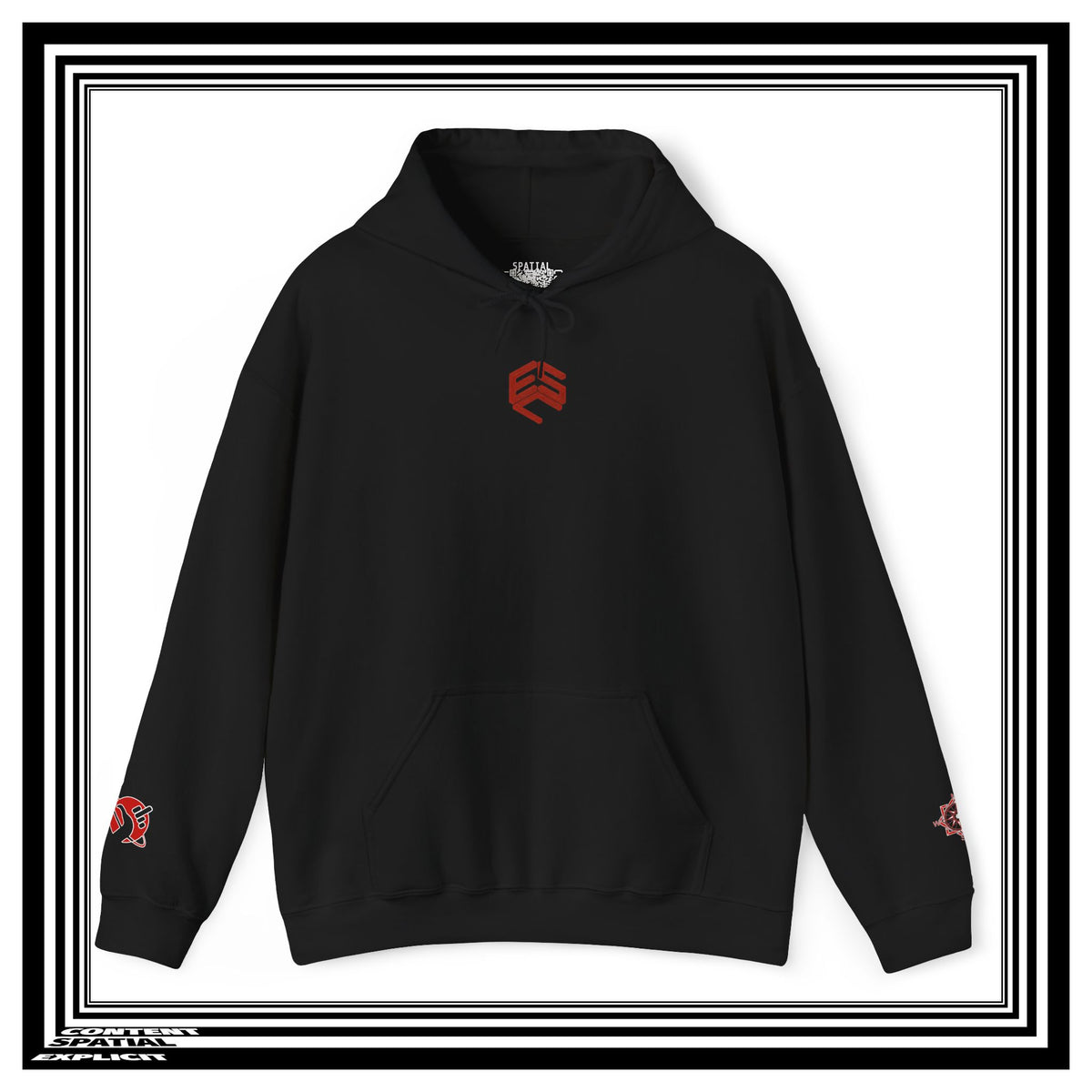 TECH SUBVERT - Back Design - Unisex Heavy Blend™ Graphic Hooded Sweatshirt