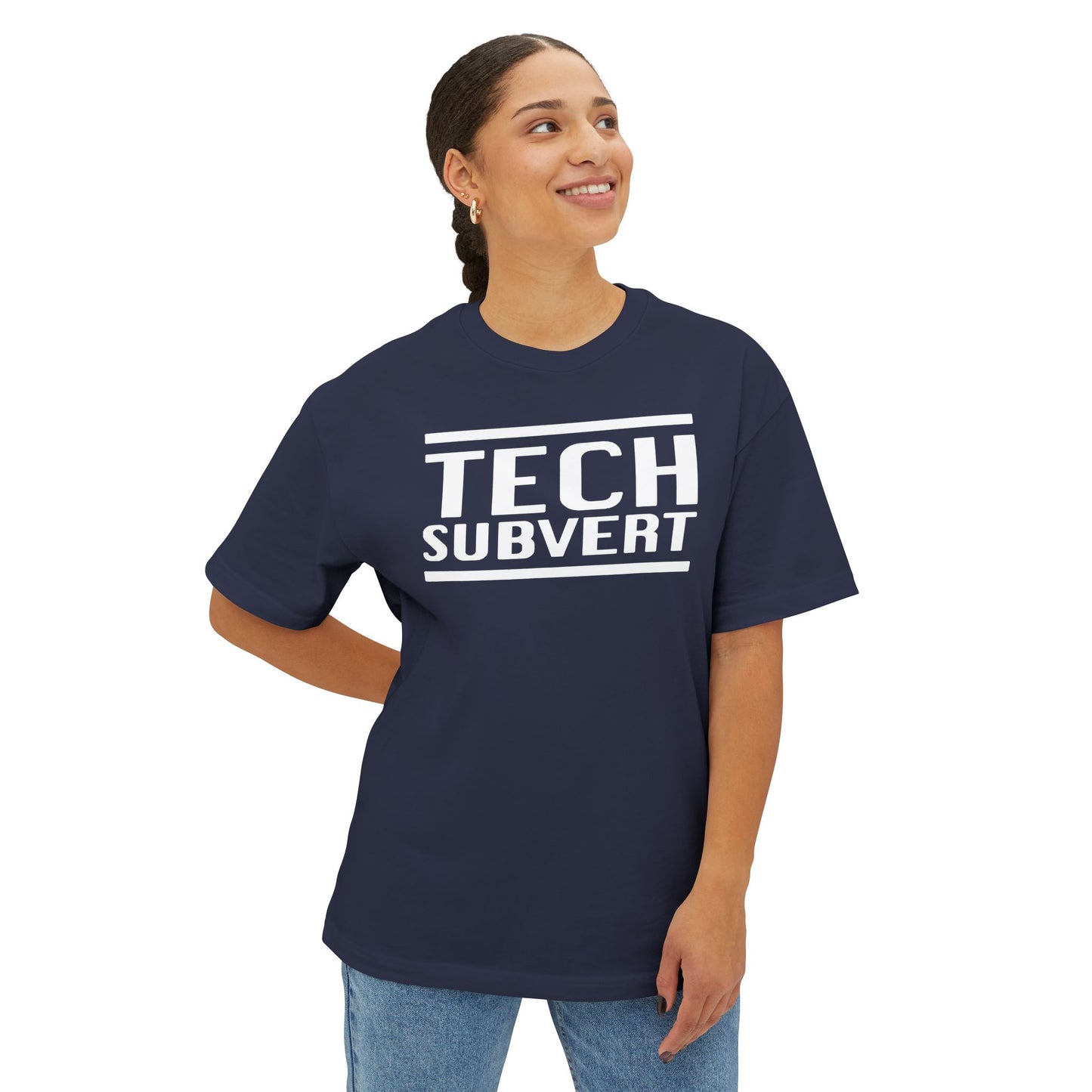 TECH SUBVERT - Tech Support Parody - Oversized Boxy Tee