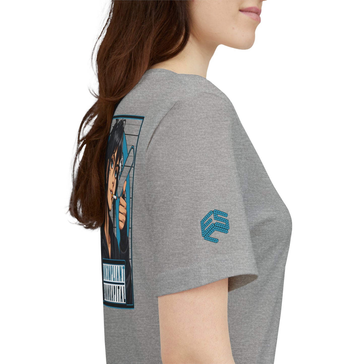 NONCOMPLIANT HUMANKAPITAL - NE'ER-DO-WELL - 42 BLUE - Anime Cyberpunk - Unisex Jersey Short Sleeve Graphic T‑Shirt