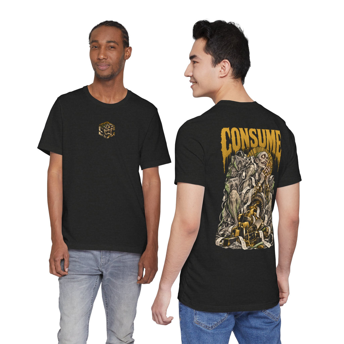 Consume Dark Surrealist Graphic T-Shirt