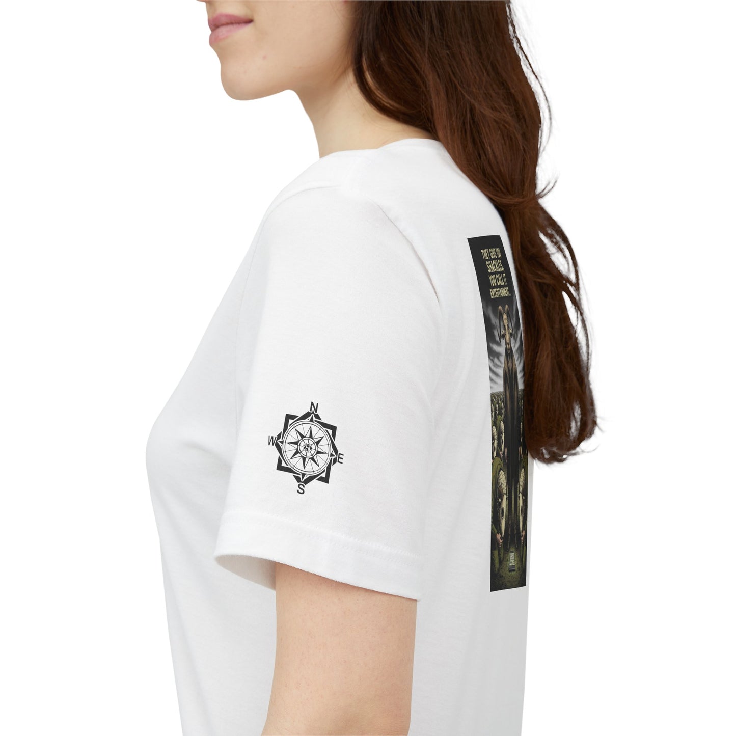 Dystopian existence - "They Gave You Shackles..." - Back Design - Unisex T-shirt