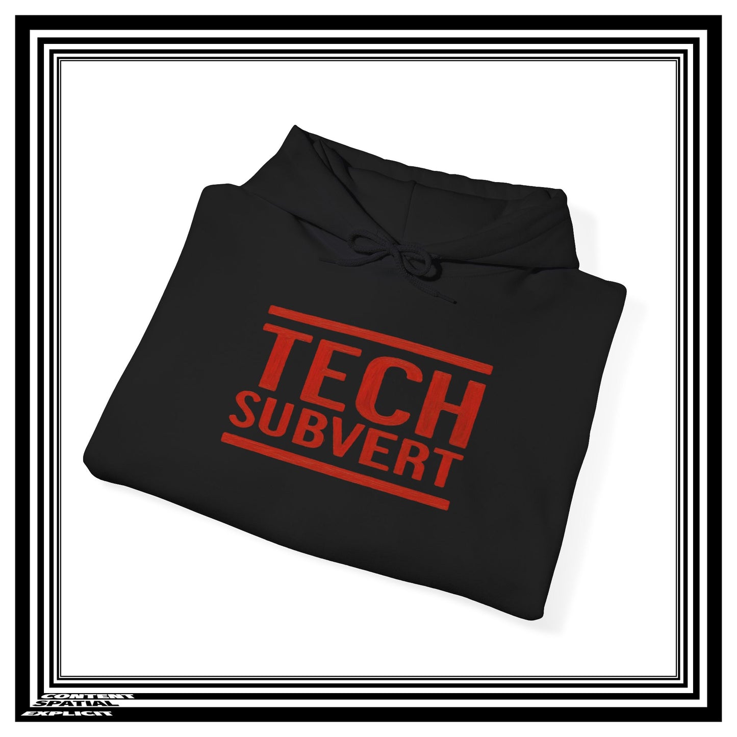 TECH SUBVERT - Front Design - Unisex Heavy Blend™ Graphic Hooded Sweatshirt