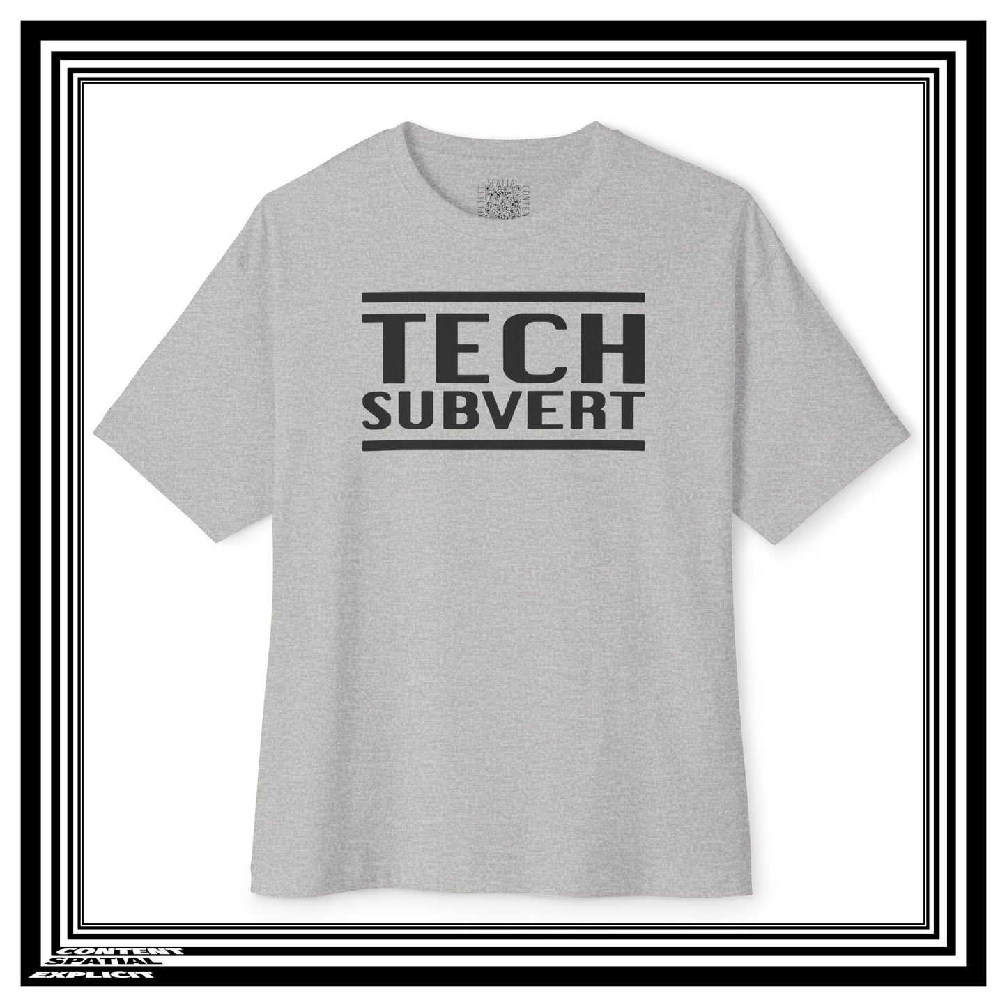 TECH SUBVERT - Tech Support Parody - Oversized Boxy Tee