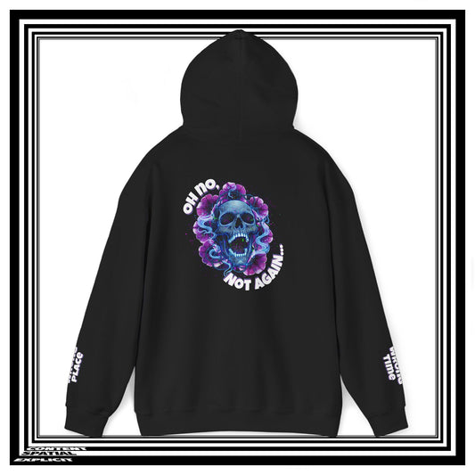 THE PETUNIA EXPERIENCE - "Oh no, not again..." - Back Design - Unisex Heavy Blend™ Graphic Hooded Sweatshirt