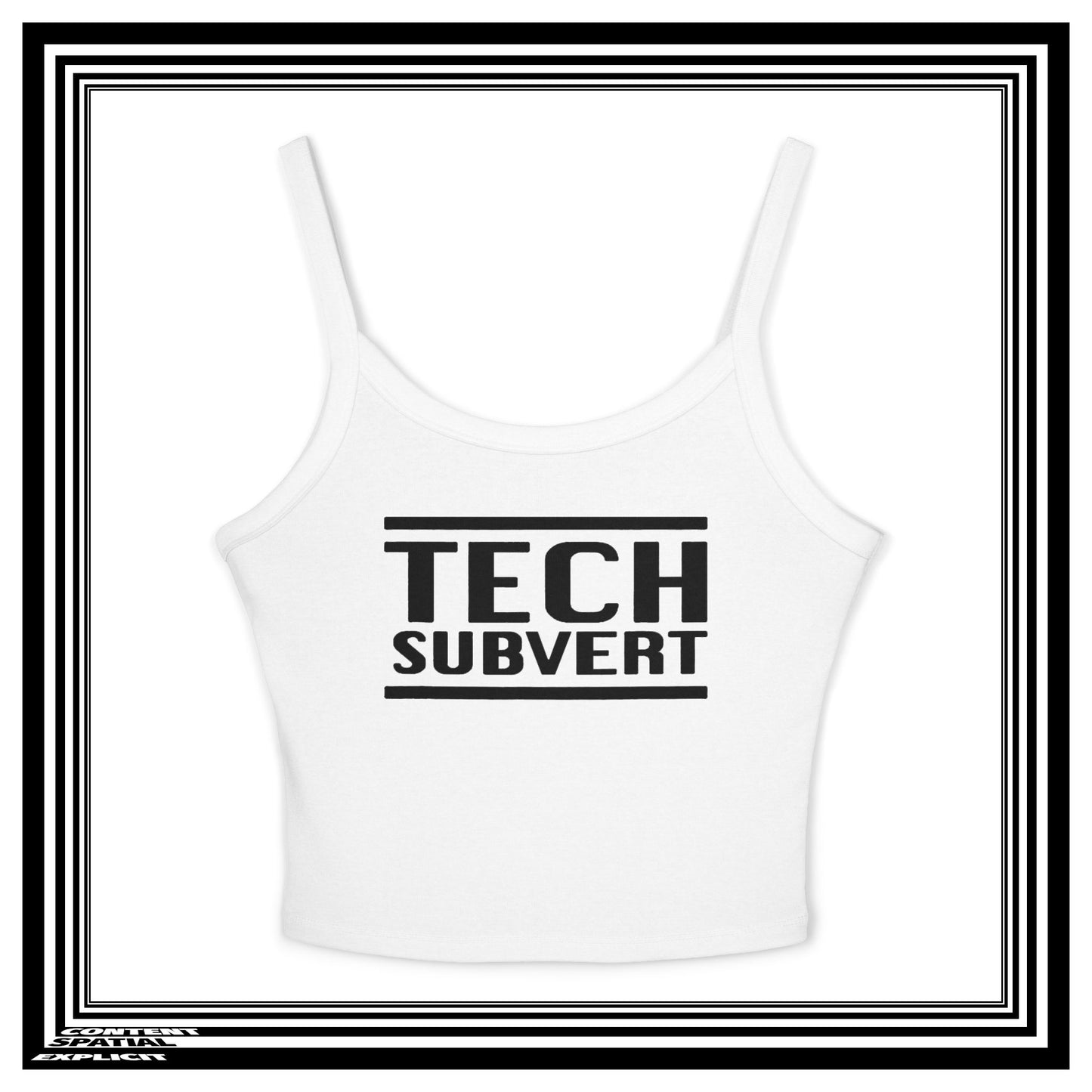 TECH SUBVERT - Tech Support Parody - Women's Spaghetti Strap Tank Top